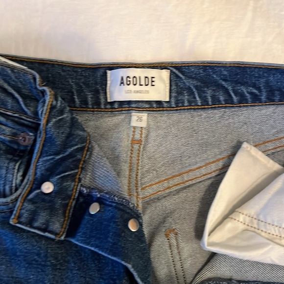 Agolde Riley High Rise Straight Jeans - Picture 2 of 4